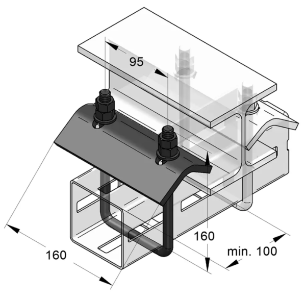 TekSpan Modular Steel Frames System R952 070 dims