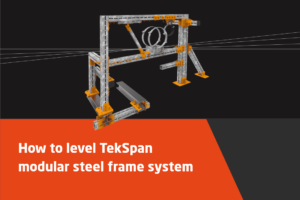 TekSpan Modular Steel Frames System How to level TekSpan modular steel frame sytem