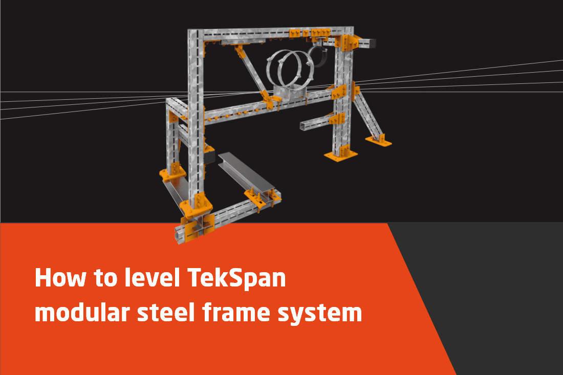 How to level TekSpan modular steel frames system